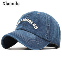 Xlamulu Denim Baseball Cap Men Women Jeans Snapback Caps Casquette Plain Bone Hat Gorras Men Losangeles Casual Dad Male Hats 2024 - buy cheap