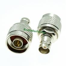 New BNC female jack to N type male plug RF coax connector straight adapter 2024 - buy cheap