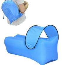 Sofá tumbona plegable con toldo para acampar, colchón de aire inflable, saco de dormir portátil para Picnic, cama de acampada al aire libre, sofá de playa 2024 - compra barato