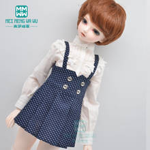 BJD doll clothes fits 40-45cm 1/4 MSD MK MYOU fashion polka dot suspender skirt red, yellow, blue 2024 - buy cheap