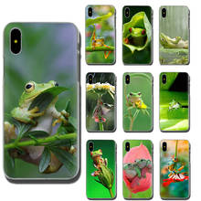cute green frog Hard Phone Case for Apple iPhone SE 2020 11 Pro XR XS Max X 8 7 6 6S Plus 2024 - buy cheap