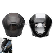 Motorcycle Windscreens & Wind Deflectors Headlight Fairing For Harley 1986-1994 FXR 1988-later Sportster XL 1995-2005 Dyna Model 2024 - buy cheap