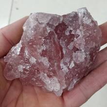 DHXYZB 100-950 г натуральный кристалл клубники оригинальный камень Исцеление Рейки чакр образец кристаллического минерала необработанный образец домашнего декора 2024 - купить недорого