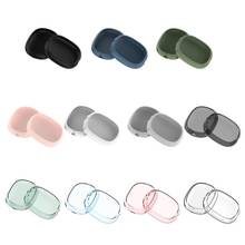 Funda protectora de Color transparente para auriculares inalámbricos, funda protectora de TPU, adecuada para Airpods Max, Bluetooth, 1 par 2024 - compra barato