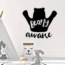 Hot Sale bearly aware Wall Sticker Pvc Removable Pvc Wall Decals Room Decoration 2024 - buy cheap