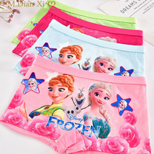 Ropa interior de algodón para niñas, bragas de Frozen y Elsa, pantalones cortos con diseños de dibujos animados, L-2XL, 4 unids/lote 2024 - compra barato