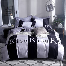 Black White Stripe Fashion Bedding Set Simple Duvet Cover Set Pillowcase Home Textiles 2/3pcs Bed Linen King Queen Size Dropship 2024 - buy cheap