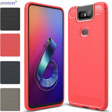 Capa macia de silicone fosco para asus zenfone 6 zs630kl, capa de celular amortecedora zs 630 kl zs630 kl asus6 2024 - compre barato