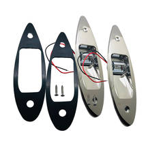 Conjunto de luzes de navegação para barco, 2 peças, 12v de led, aço inoxidável, vermelho e verde 2024 - compre barato