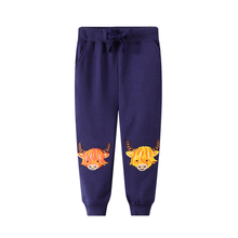 Jumping Meters New Arrival Autumn Spring Boys Girls Full Length Animal Applique Cotton Children Sweatpants Hot Selling Pant 9020 2024 - buy cheap