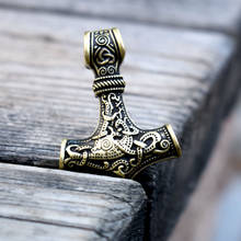 Collar Mjolnir de Thor vikingo de alta calidad, amuleto de martillo de Thor, mitología nórdica, 1 ud. 2024 - compra barato