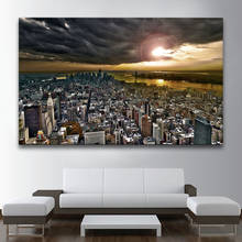 Modern New York City Skyline Landscape Posters Canvas Paintings Wall Art Pictures Living Room Home Decorative Wall Art Print 2024 - buy cheap