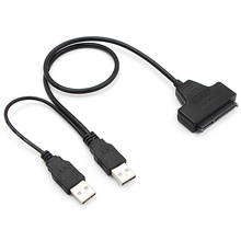 USB 2.0 SATA 7+15Pin Adapter Converter Cable For 2.5inch HDD Laptop Hard Disk Disk Drive Computer Cables Connectors High Quality 2024 - buy cheap