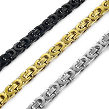 Pulseira masculina de aço inoxidável 8.5mm 23cm, braceletes com corrente para homens, estilo hip hop, rock 2024 - compre barato