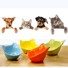 Ceramic Pet Food Bowl Cat Ears Shaping Bowls Cat Small Dog Teddy Bear Water Container Pet Feeding Accessories 2024 - buy cheap