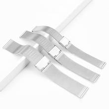 Unisex Ultra-thin 0.4 Stainless Steel Strap 14mm 16mm 18mm 19mm 20mm Watchband For DW Samsung Huawei Armani Wristband 2024 - buy cheap