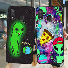 Capa de celular estética com desenho de alienígena, capa de silicone macio para samsung a10 a20 a30 a40 a50 a70 a7 a9 a6 a8 plus 2024 - compre barato