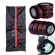 1PC 4pcs Car Auto Spare Tire Wheel Protection Covers Black and Red Storage Bags Carry Tote Cover Vehicle Wheel Protector 2024 - buy cheap