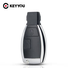 KEYYOU модифицированный 2 кнопки смарт-чехол для ключей чехол для Mercedes Benz C B E Class W203 W211 W204 YU BN CLS CLK Smart Key 2024 - купить недорого