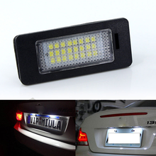 Lâmpada led para placa de carro, 2 peças, luz branca, para bmw série 5, e39, e60, e61, e70, e71, e72, e82, e88, e90, e92, e93, m3, m5, x5, x6 2024 - compre barato