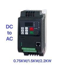 2.2 кВт 220 В VFD солнечный DC вход DC200-400V 3 фазы выход 220 В преобразователь частоты/регулируемый привод скорости/преобразователь частоты 2024 - купить недорого
