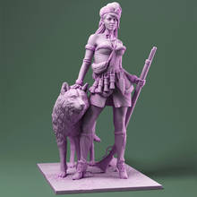 Figura de resina sem ensaios, conjunto de modelos em miniatura sem pintura de mulher antiga guerreiro 1/24 2024 - compre barato