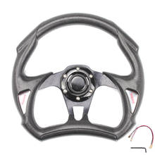 SANJODS Sports Steering Wheel JDM Modified Steering Wheel 13 Inch 330mm Aluminum Moving Rudder Game Racing Wheel Universal Fit 2024 - buy cheap