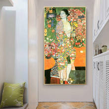 Pintura famosa del bailarín de Gustav Klimt, lienzo de pintura desnuda, carteles e impresiones de pared, imágenes artísticas para sala de estar 2024 - compra barato