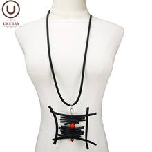UKEBAY-Nuevos collares largos de goma para mujer, joyería para suéter, cadenas, accesorios de ropa gótica, vestido a juego, COLLAR COLGANTE hecho a mano 2024 - compra barato