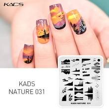 1pc Nail Art Stamp Plate Starry Sky Sunset Beautiful Natural Landscape Image Nail Stamping Template Stencil Tools For Nail Print 2024 - buy cheap