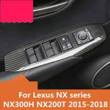 For Lexus NX series NX300H NX200T 2015-2018 carbon fiber High quality Car window trim strip glass frame protection Article 2024 - buy cheap