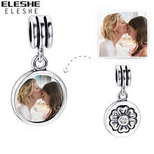 ELESHE Personalized Photo Custom Charms fit Original Bracelet 925 Silver Jewelry DIY Photo of Baby Child Mom Dad Lover Gift 2024 - buy cheap