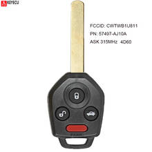 KEYECU KEYECU Remote Key ASK 315MHz 4D60 Chip for Subaru Outback Legacy 2010 2011 2012 2013 2014 CWTWB1U811 PN: 57497-AJ10A 2024 - buy cheap