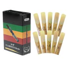 10pcs/set Bb Clarinet Reeds Traditional Bamboo Reed Strength 2.0 / 2.5 / 3.0 PXPF 2024 - buy cheap