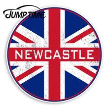 Tempo de salto newcastle inglaterra vinil adesivos-bandeira do reino unido adesivo luggagewaterproof decalque do carro tronco acessórios do carro 2024 - compre barato