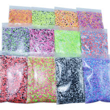 50g*1bag Nail Glitter Flakes paillettes Round Multi-color Flakes Cekiny DIy Nail Tips Art Glitter Decoration 12-Option Flakes x1 2024 - buy cheap