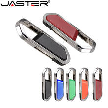 JASTER Leather style USB Flash Drive pen drive 4GB 8GB 16GB 32GB keychain Pendrive 64GB flash Memory stick usb stick u disk 2024 - buy cheap
