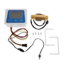 Medidor de flujo Digital, medidor de flujo de agua, registro de tiempo de temperatura con sensor de flujo G1/2 2024 - compra barato