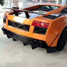 Estilo do carro para lamborghini gallardo lp540/lp550/lp560 2007-2014 real fibra de carbono tronco traseiro boot lábio spoiler asa decoração 2024 - compre barato