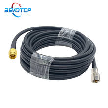 Cable adaptador RF de 50CM, 1M, 2M, 5M, 10M, RG58 Pigtail SMA macho a enchufe macho FME, RG-58, 50 Ohm, Cable de extensión Coaxial 2024 - compra barato