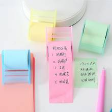 4 Colors Cute Stationery Memo Pads Belt Adhesive Tape Holder Sticky Note Creative Sticker Notes Self Stick Notes Writing Pads 2024 - buy cheap