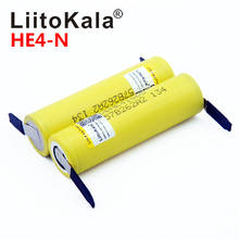 Liitokala-bateria 100% original, 18650 v, 3.6 mah, 20a, 35a, he4 2500, bateria de alta dreno, ferramentas elétricas + níquel para faça você mesmo 2024 - compre barato