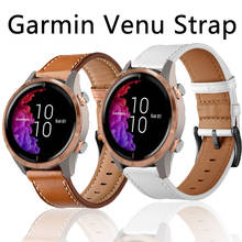 Correa de cuero genuino para reloj Garmin venu Vivoactive 3, Forerunner 245, 645, 20mm, hebilla de metal, pulsera suave, COMLYO 2024 - compra barato