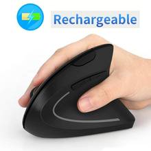 Ergonomic Mouse Vertical Wireless Rechargeable 2.4GHz Optical 800/1200/1600 DPI Mice 6 Buttons for Laptop PC Computer Desktop 2024 - buy cheap