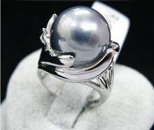 gray sea shell pearl color Ring Size 6-9 2024 - buy cheap