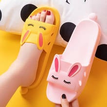 New Women Home Slippers Summer Cartoon Home Bathroom Sandals Men Non-Slip Indoor And Outdoor Soft Bottom Couple Slippers Women 2024 - buy cheap