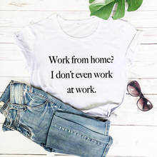 Work From Home Quarantine Shirt New Arrival 2020 Funny T Shirt Social Distancing Shirts Introvert Shirts stay home t shirt 2024 - buy cheap