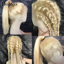 613 Lace Front Wig Straight Honey Blonde Lace Front Wig Human Hair 13x4 Brazilian HD Transparent Lace Wigs Dolago Colorful Wig 2024 - buy cheap