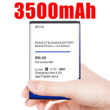 BN-06 Аккумулятор для телефона Nokia Lumia 430 BN-06 BN06 3100mAh 2024 - купить недорого