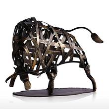 Metal Modern Sculpture Iron Braided Cattle Home Handmade Statue Crafts for Home, Bedroom, School Decoration Accessories 2024 - buy cheap